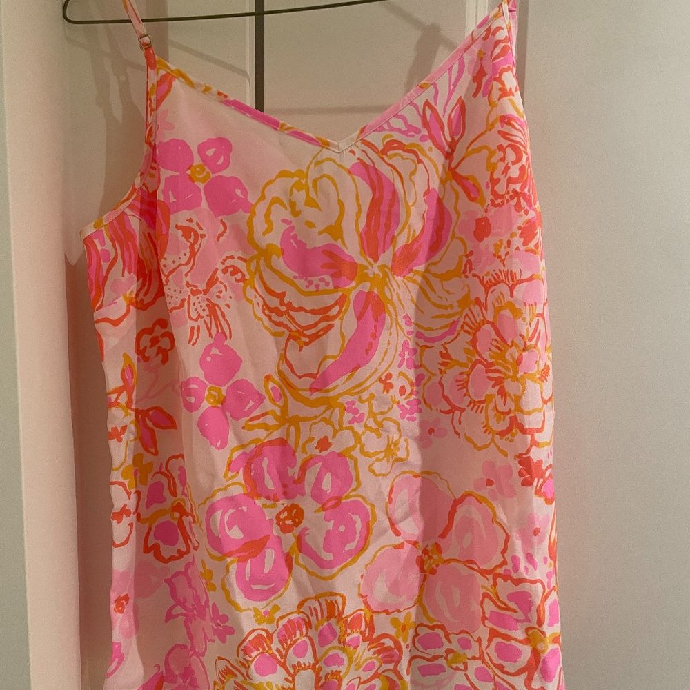 Lilly Pulitzer Silk Adjustable Strap Tank Top